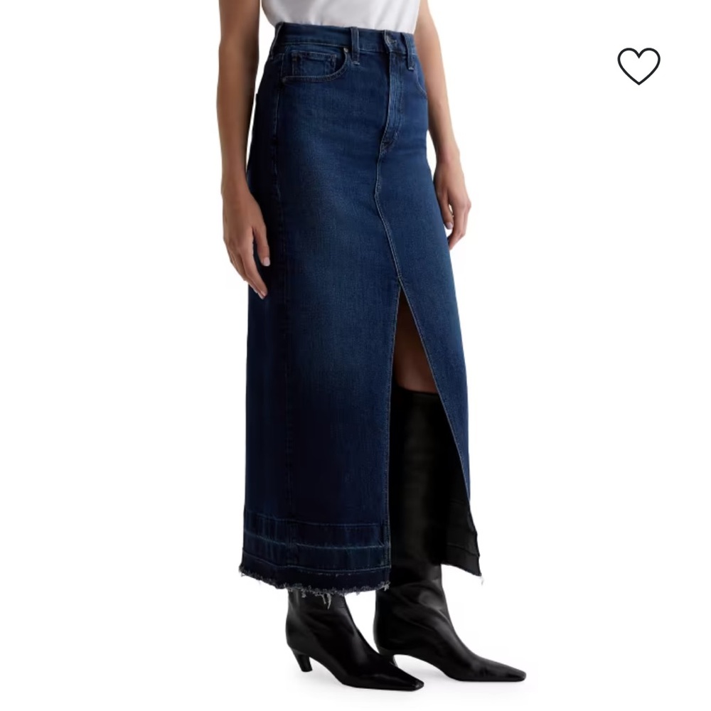 Davina Denim High Rise Maxi Skirt